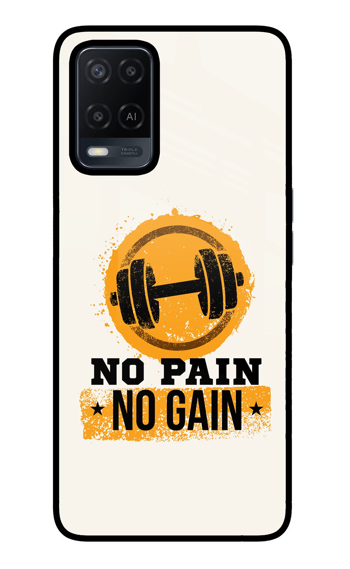 No Pain No Gain Oppo A54 Glass Case