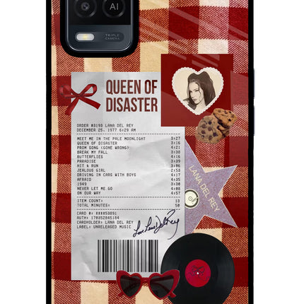 Queen of Disaster Oppo A54 Glass Case