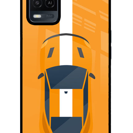 Highway Pursuit Oppo A54 Glass Case Back Cover by Casekaro