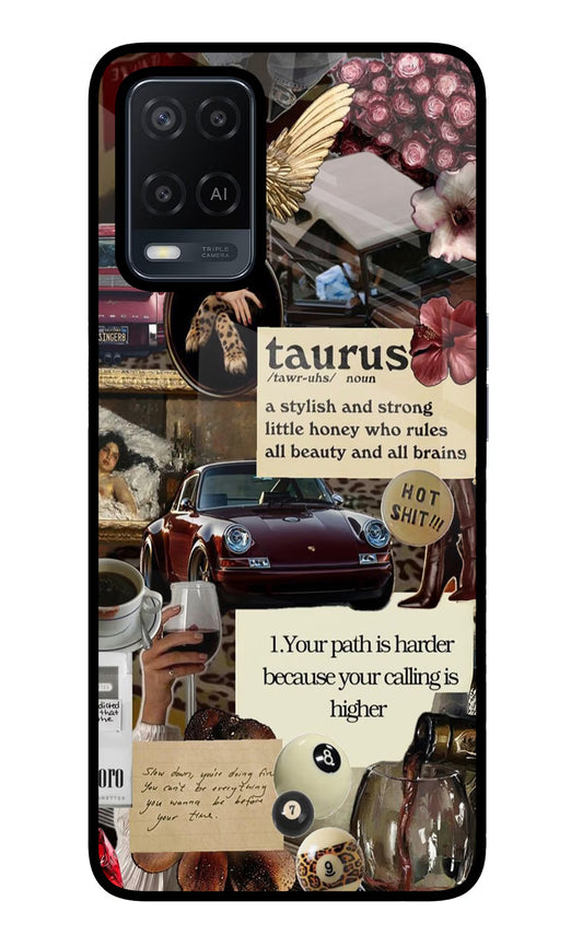 Taurus Zodiac Oppo A54 Glass Case