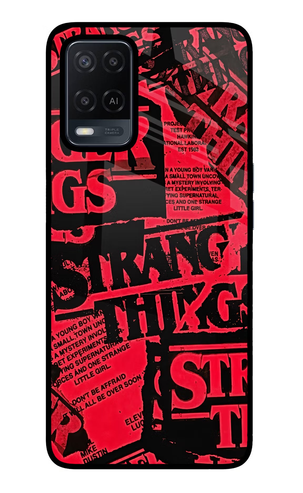 Ordinary Things Oppo A54 Glass Case Back Cover by Casekaro