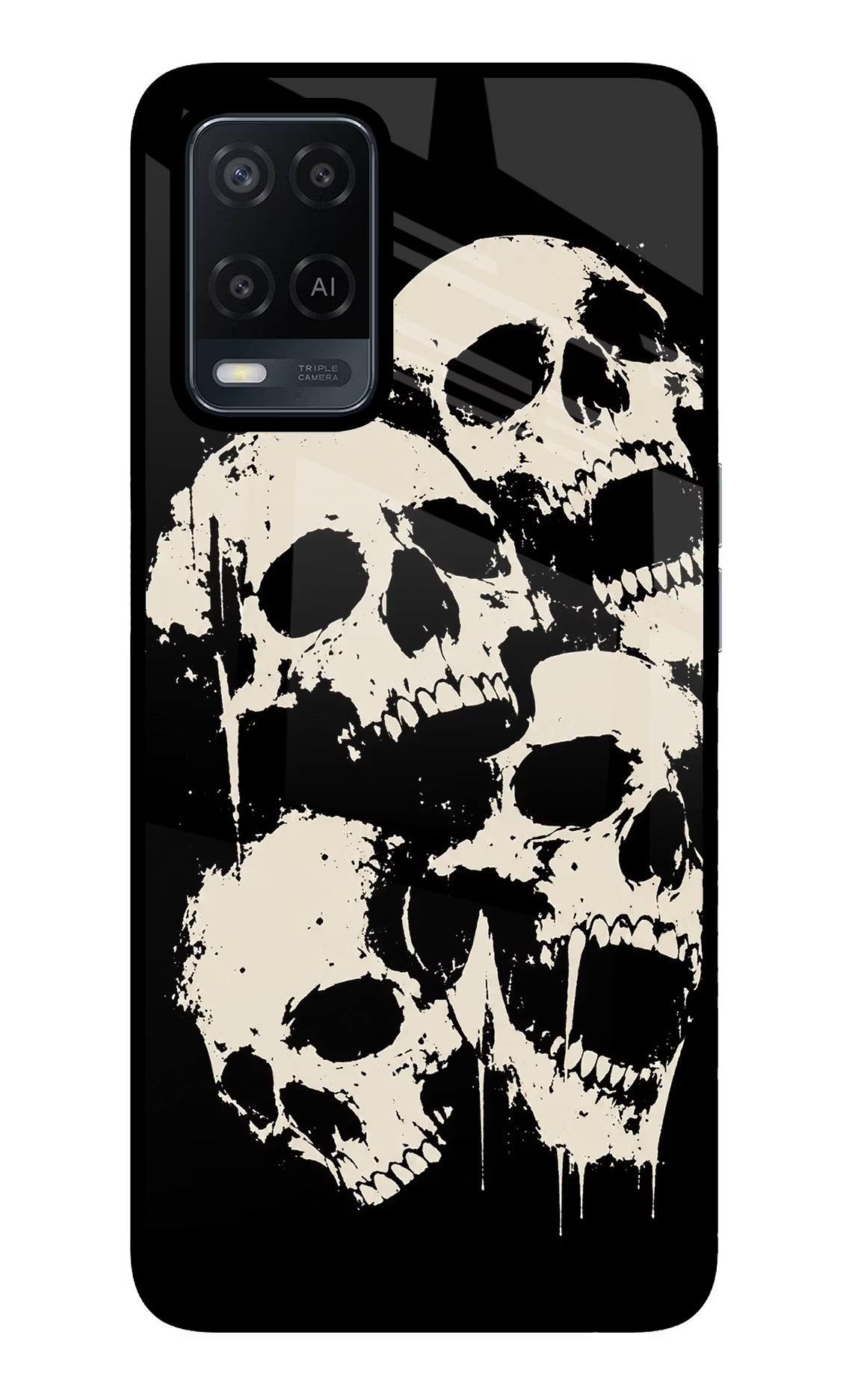 Dead Stack Oppo A54 Glass Case Back Cover by Casekaro