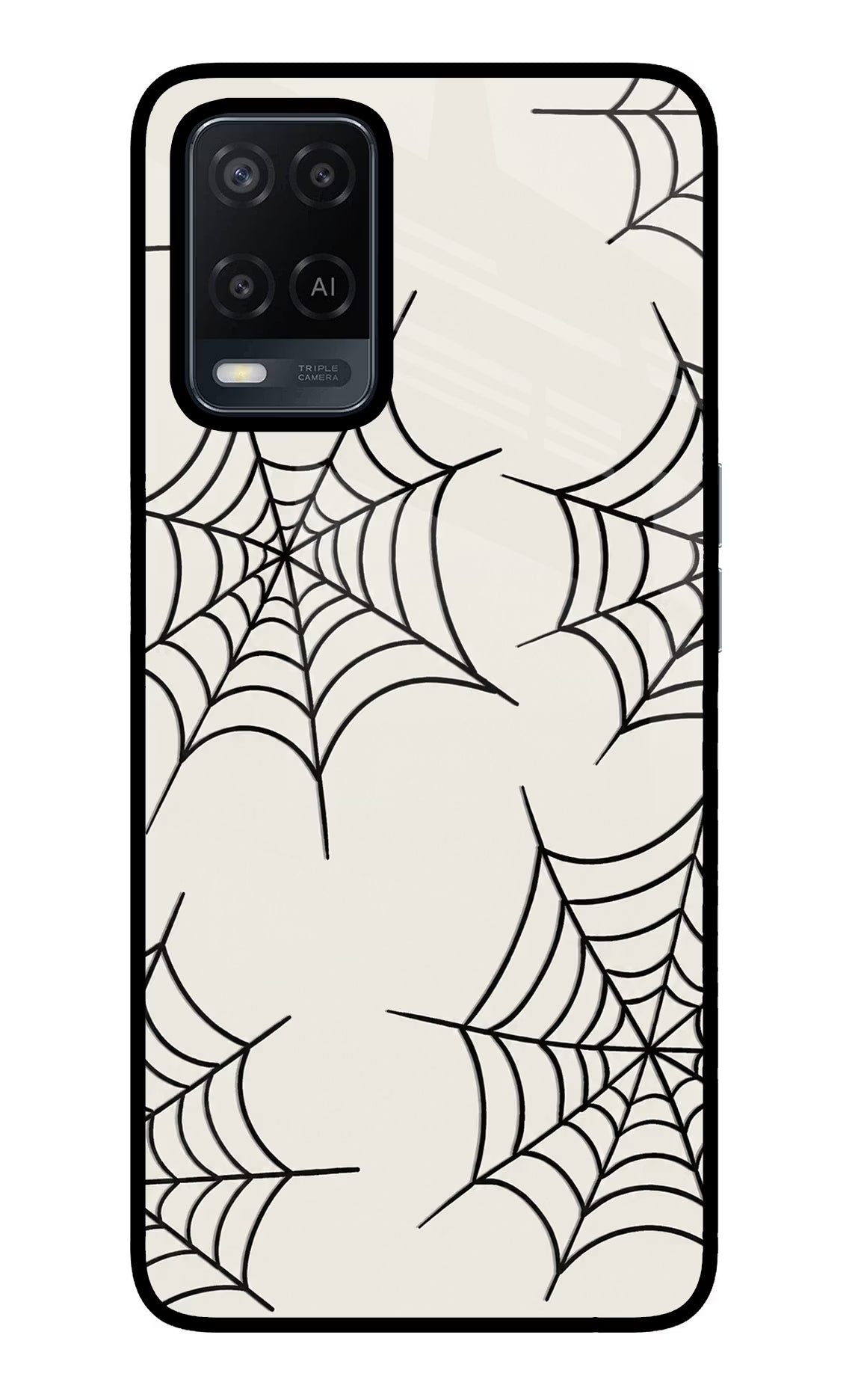 Spider Web Oppo A54 Glass Case