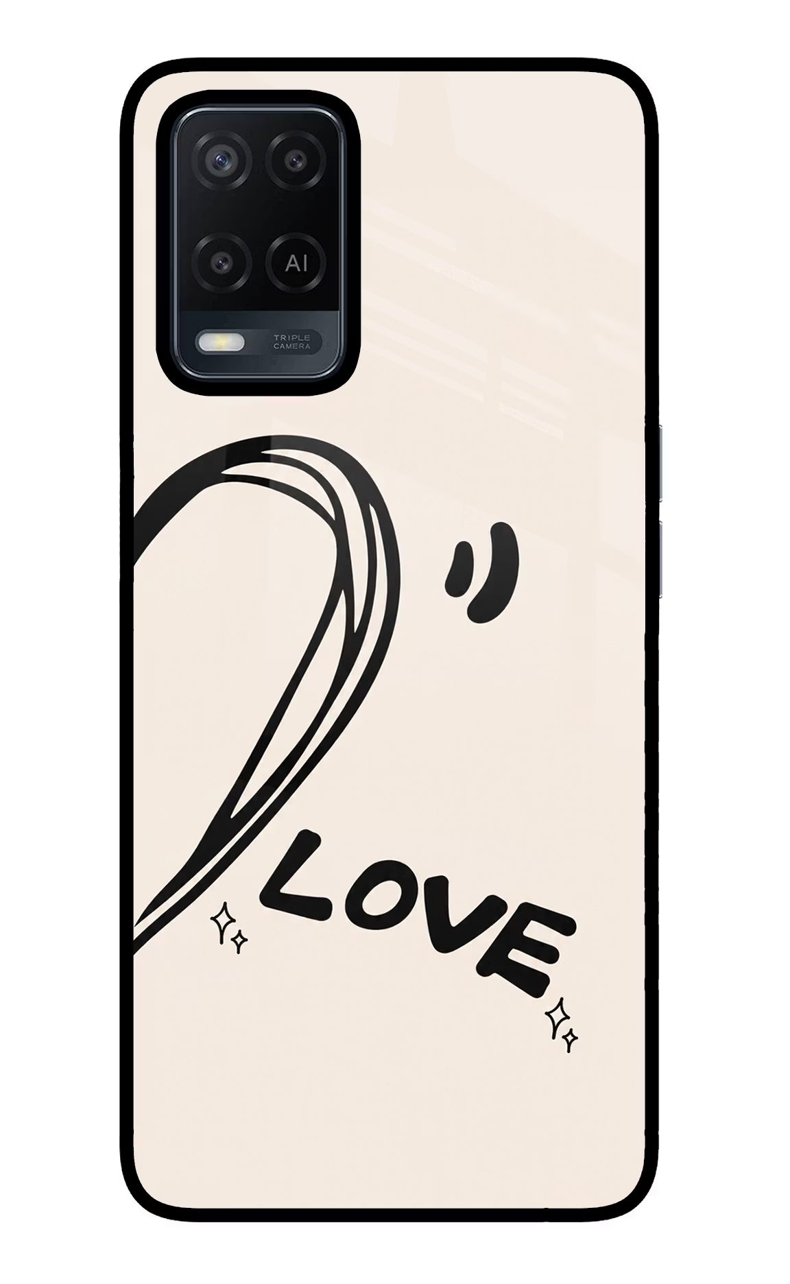 Soul Line Oppo A54 Glass Case