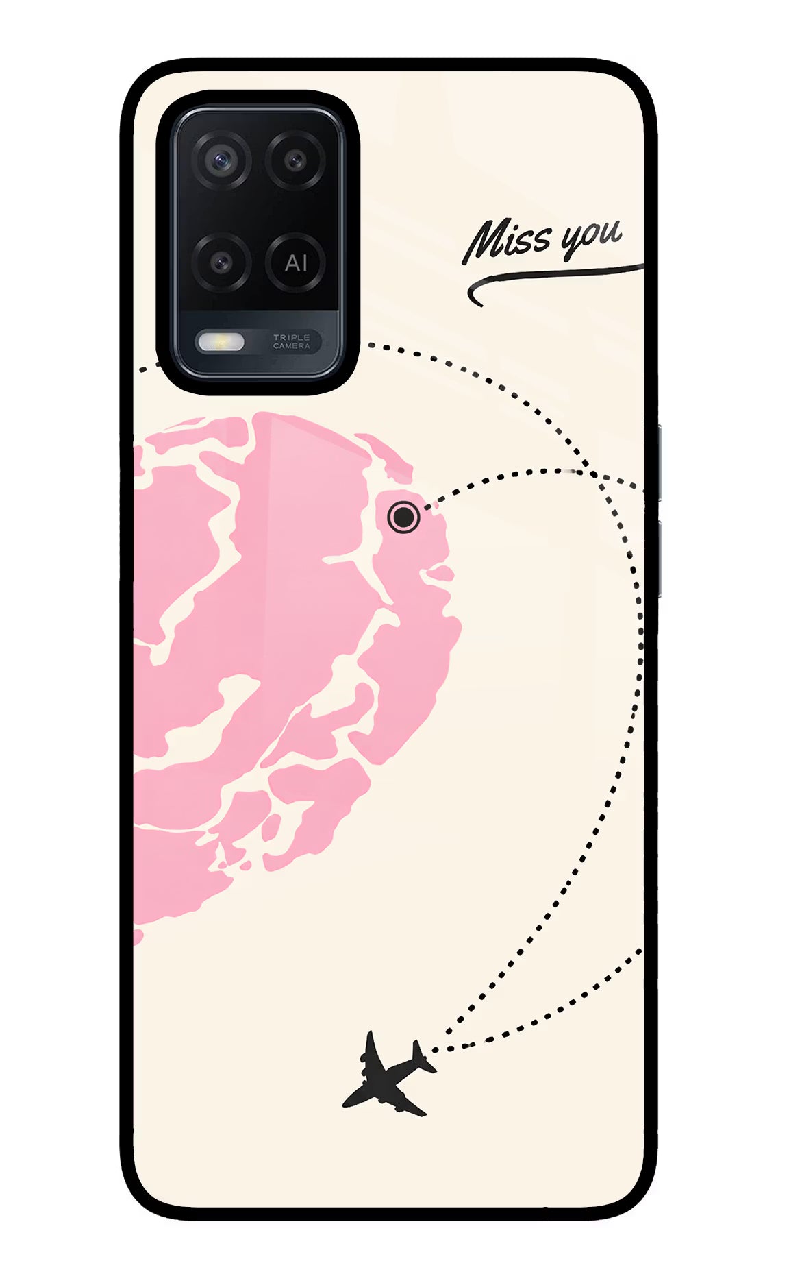 Miss Orbit Oppo A54 Glass Case