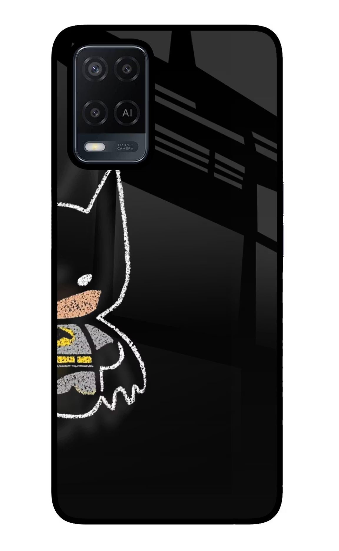 Bat Kitty Oppo A54 Glass Case
