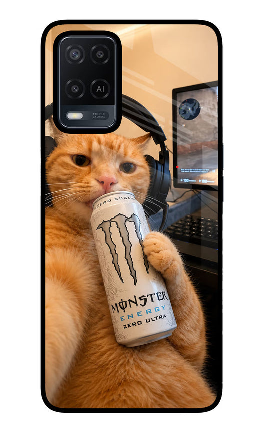 Gamer Cat Energy Oppo A54 Glass Case