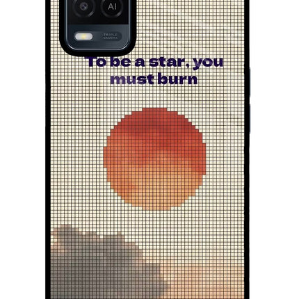 Pixel Sun Oppo A54 Glass Case Back Cover by Casekaro