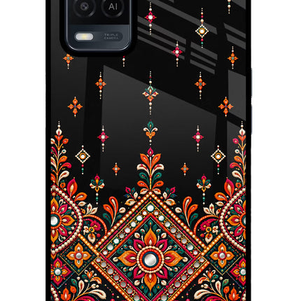 Noir Mehfil Oppo A54 Glass Case