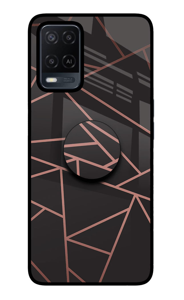 Geometric Pattern Oppo A54 Pop Case by Casekaro