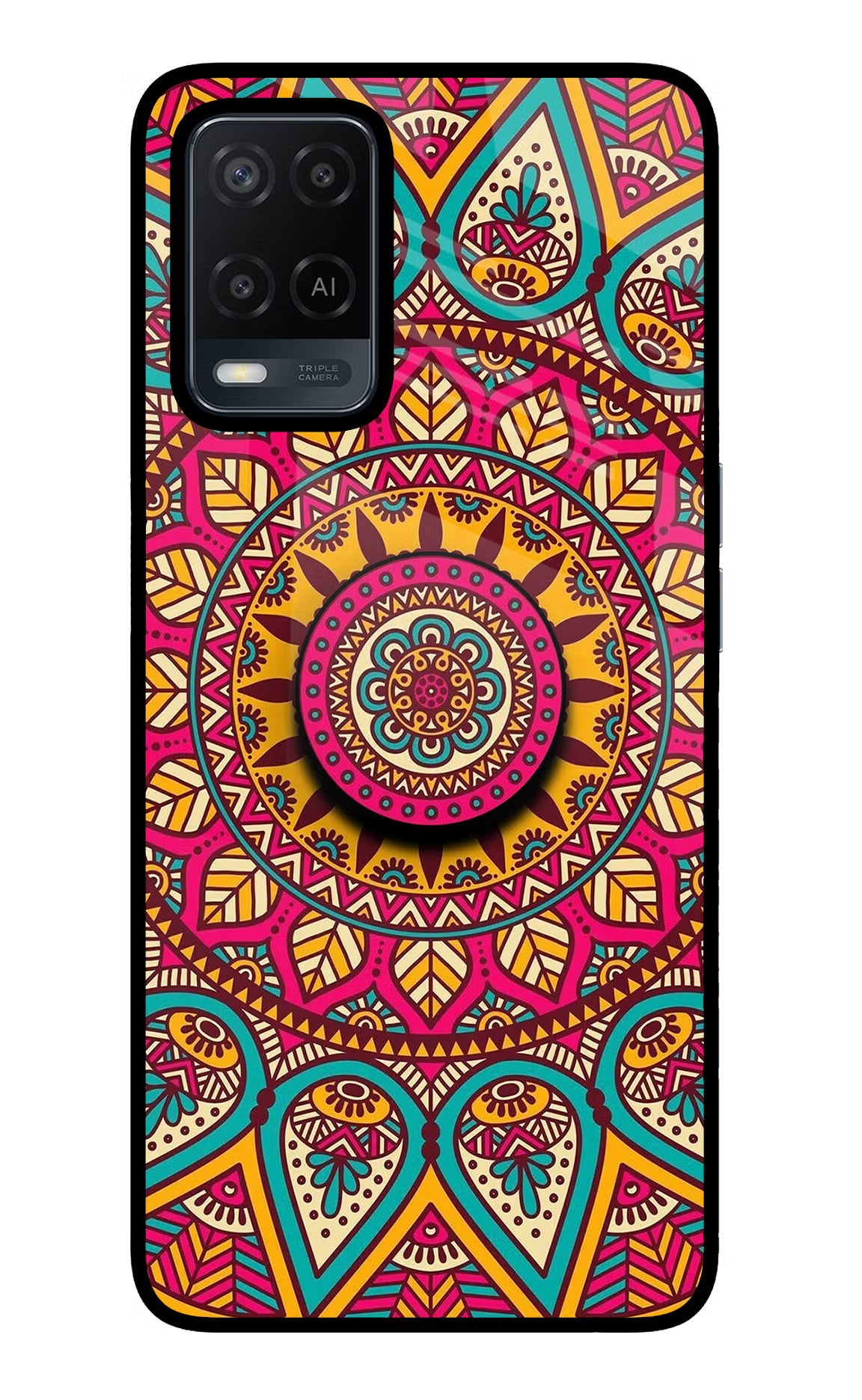 Mandala Oppo A54 Pop Case by Casekaro