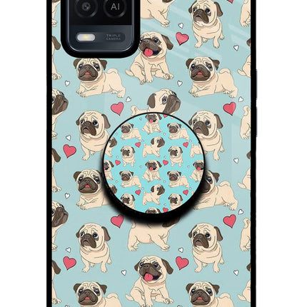 Pug Dog Oppo A54 Pop Case by Casekaro