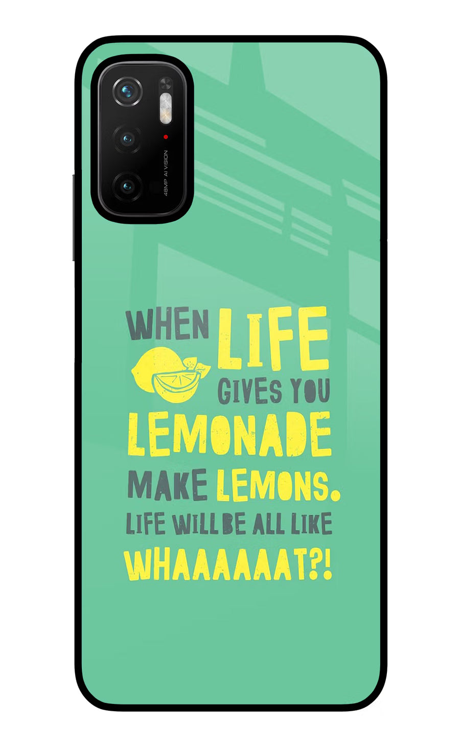 Quote Poco M3 Pro 5G Back Cover, Glass case