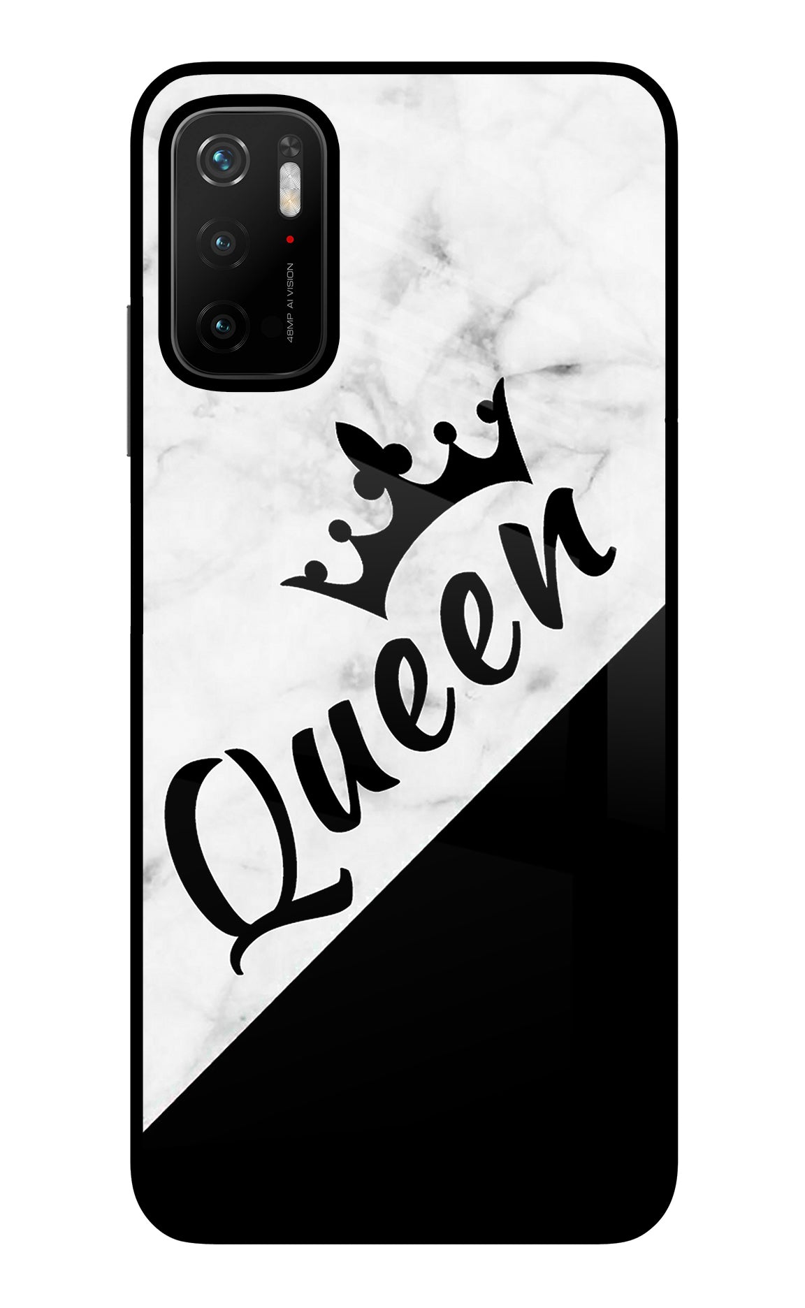 Queen Poco M3 Pro 5G Glass Case