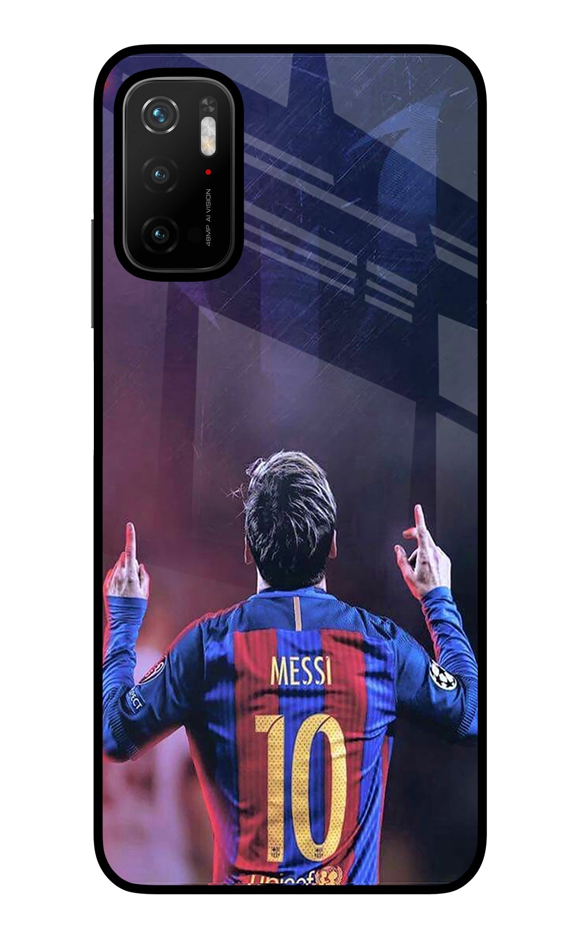 Messi Poco M3 Pro 5G Glass Case