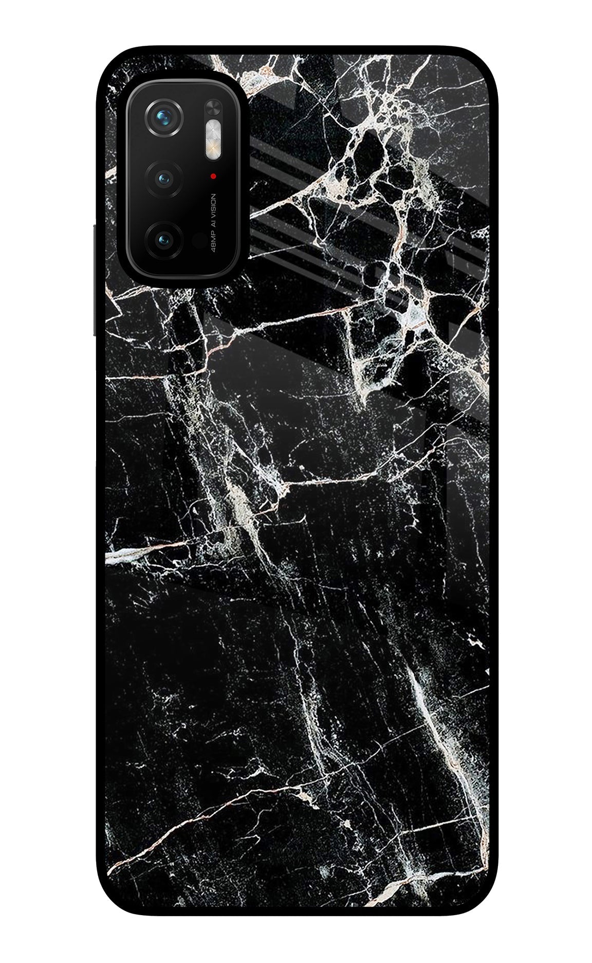 Black Marble Texture Poco M3 Pro 5G Back Cover