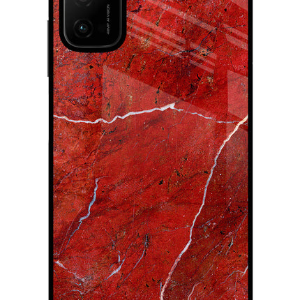 Red Marble Design Poco M3 Pro 5G Glass Case