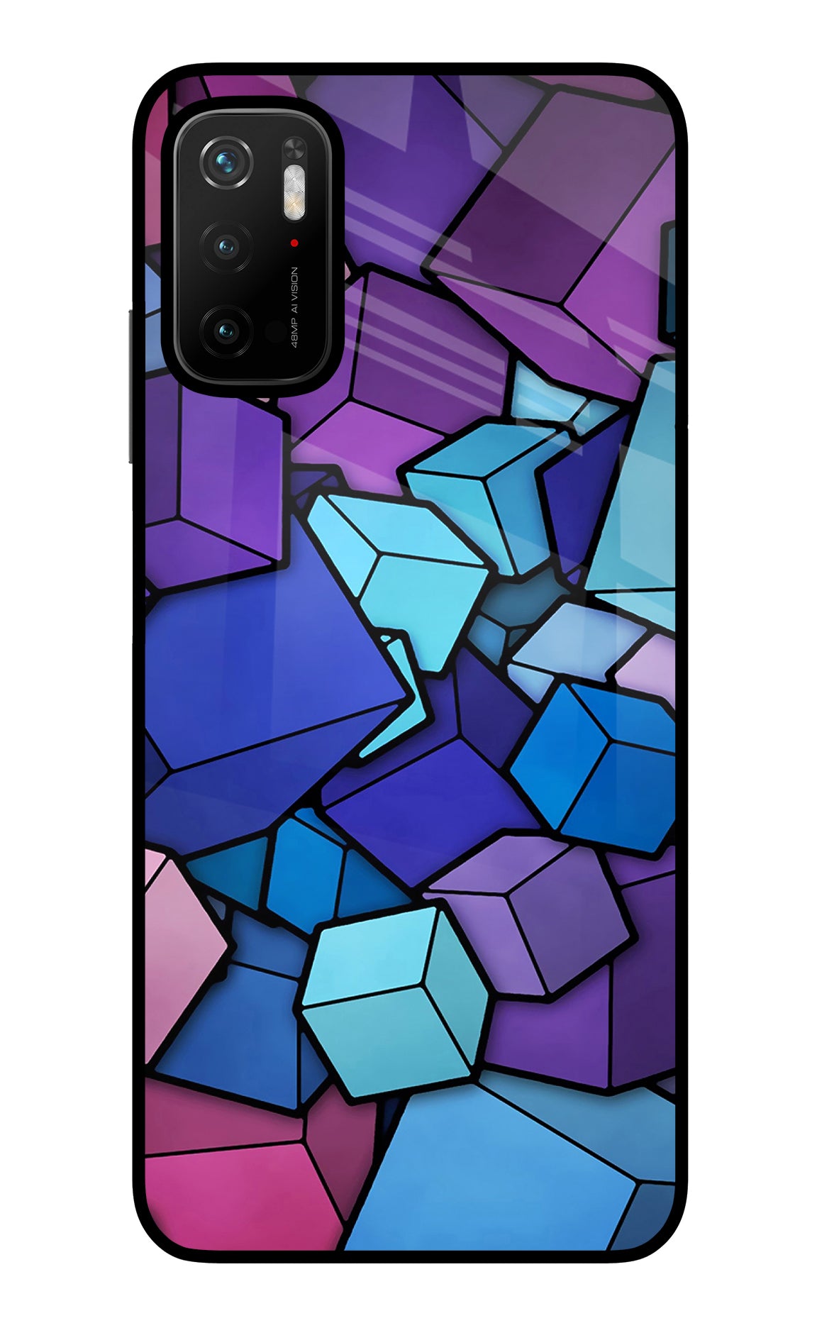 Cubic Abstract Poco M3 Pro 5G Back Cover