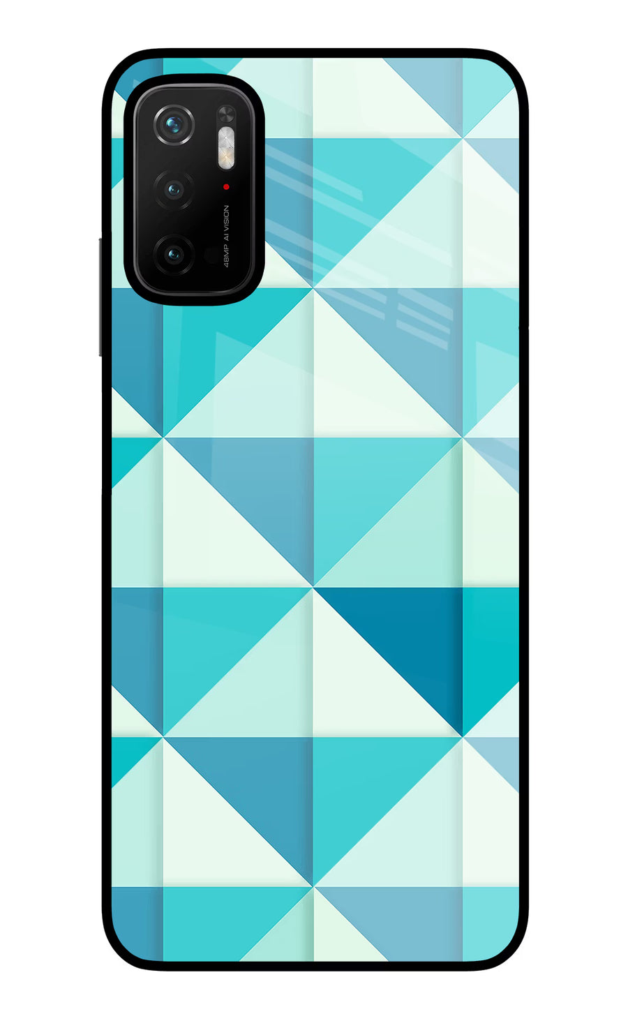 Abstract Poco M3 Pro 5G Back Cover, Glass case