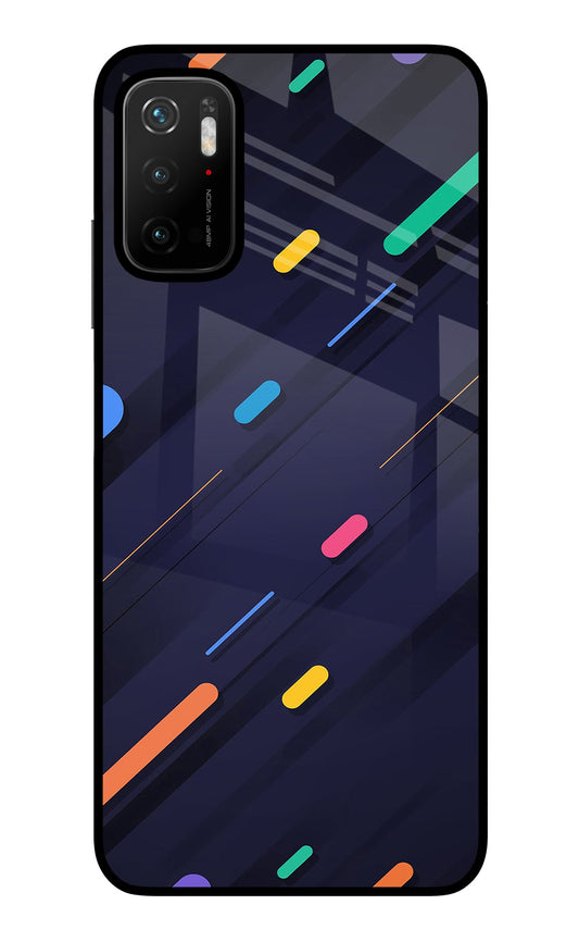 Abstract Design Poco M3 Pro 5G Glass Case