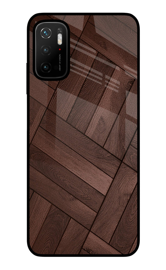 Wooden Texture Design Poco M3 Pro 5G Glass Case