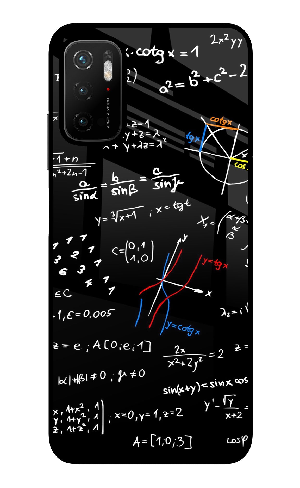 Mathematics Formula Poco M3 Pro 5G Glass Case