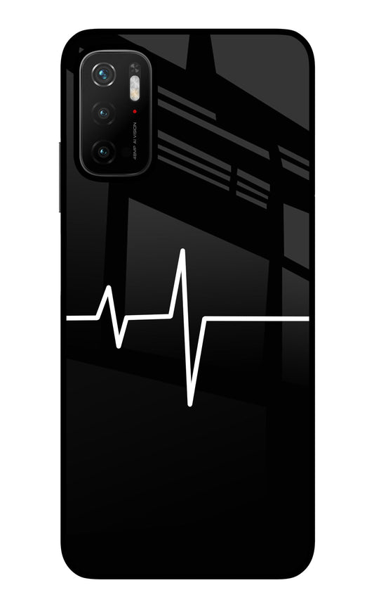 Heart Beats Poco M3 Pro 5G Glass Case