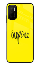 Inspire Poco M3 Pro 5G Glass Case Back Cover by Casekaro