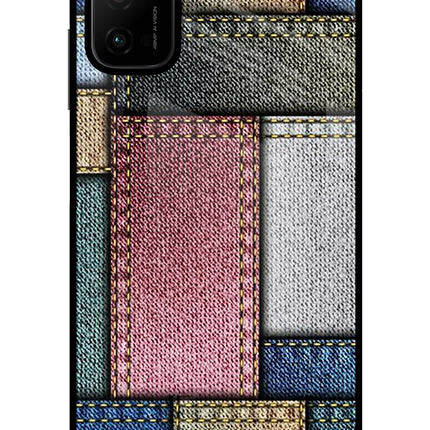 Multicolor Jeans Poco M3 Pro 5G Glass Case
