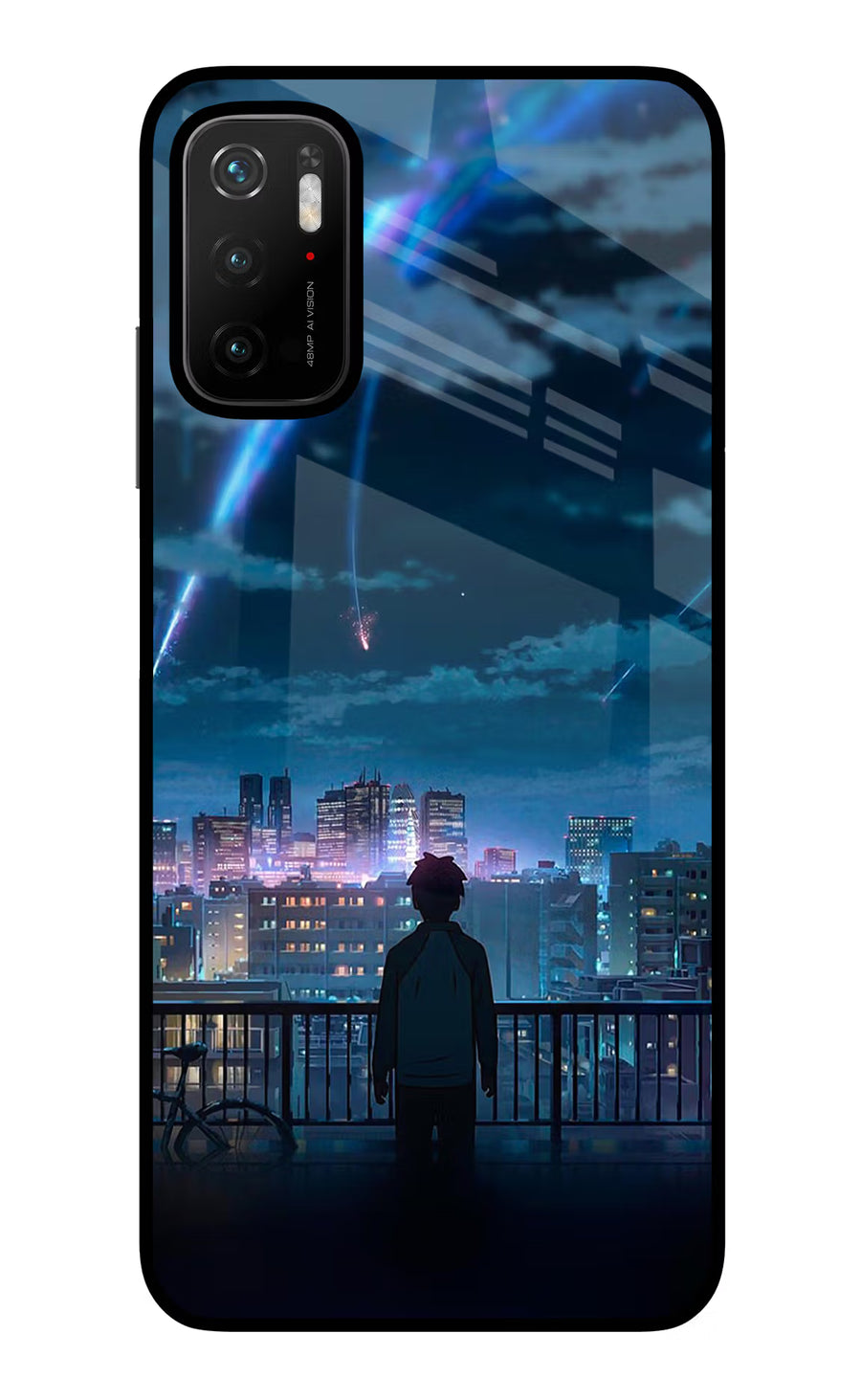 Anime Poco M3 Pro 5G Back Cover, Glass case