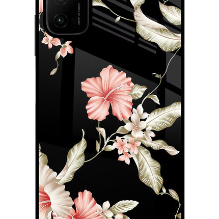 Flowers Poco M3 Pro 5G Glass Case