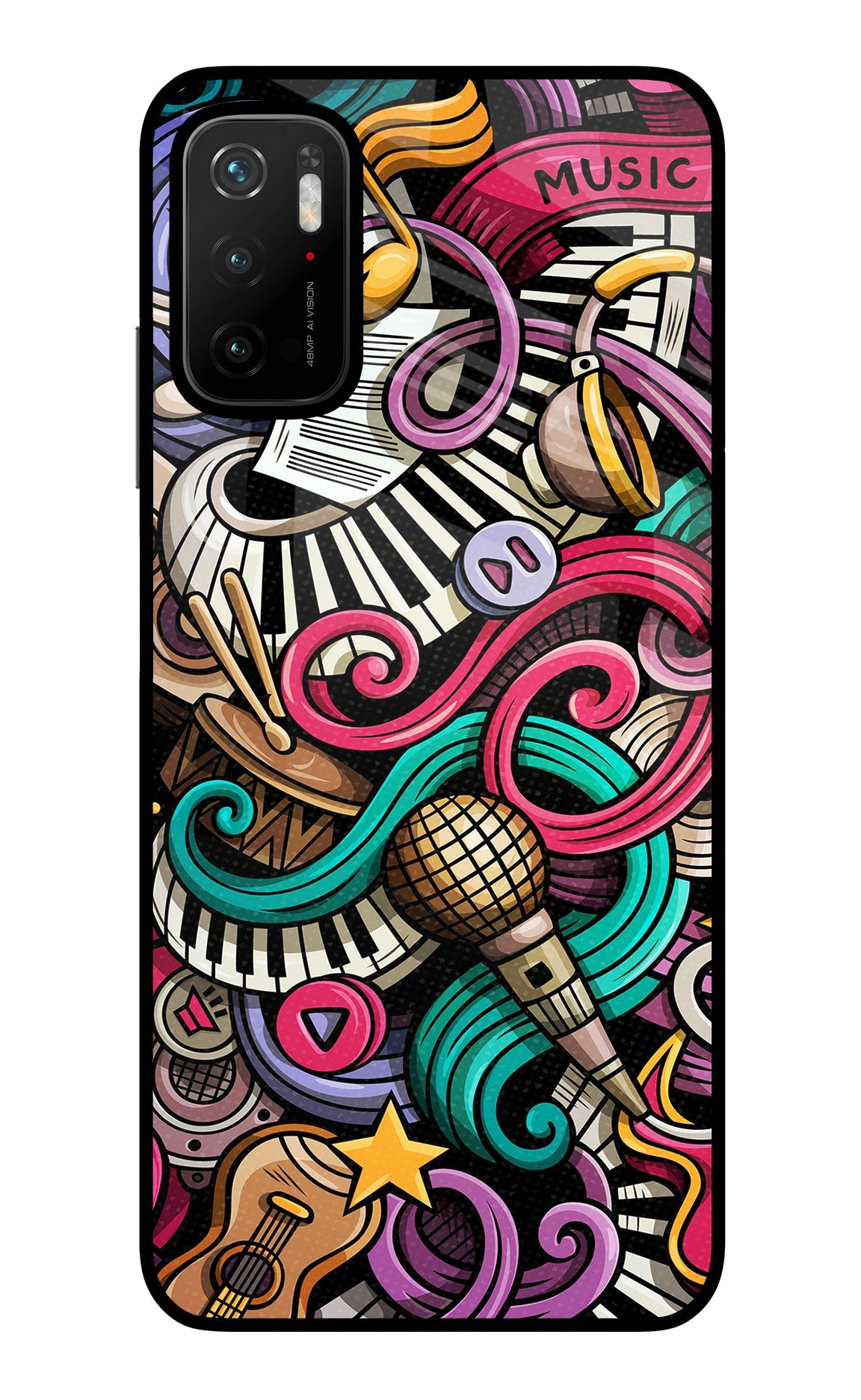 Music Abstract Poco M3 Pro 5G Back Cover