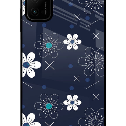 Flowers Poco M3 Pro 5G Glass Case