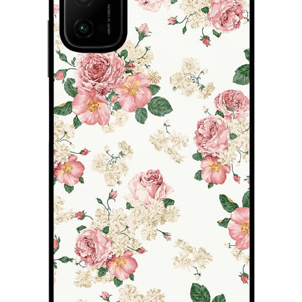 Flowers Poco M3 Pro 5G Glass Case