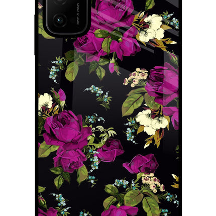 Flowers Poco M3 Pro 5G Glass Case