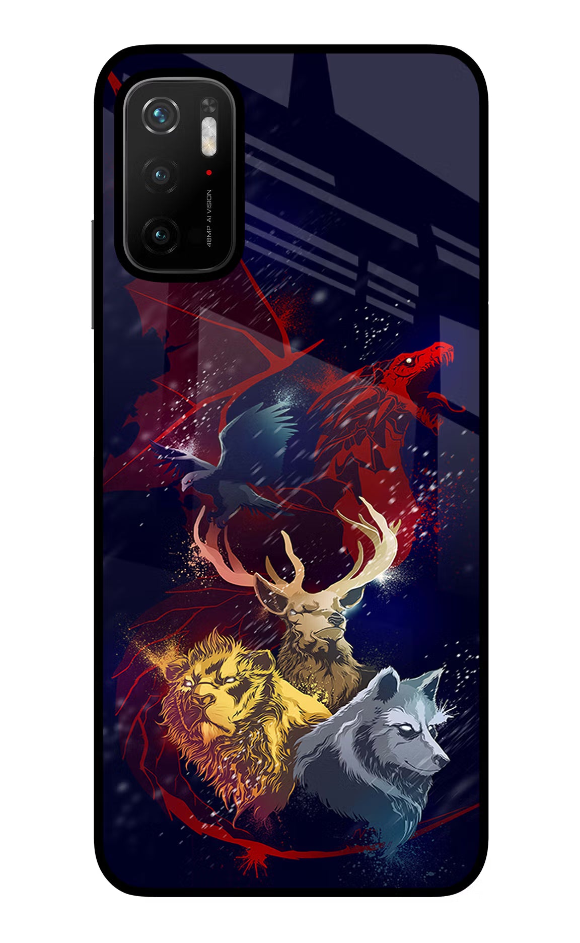 Game Of Thrones Poco M3 Pro 5G Glass Case Back Cover by Casekaro