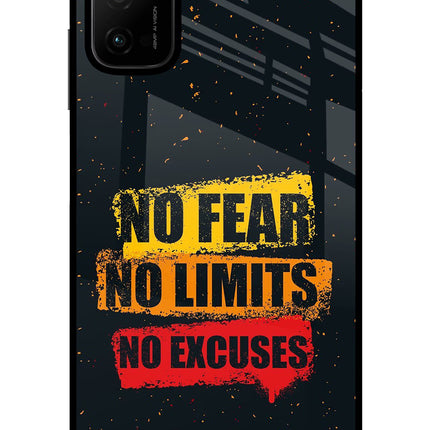 No Fear No Limits No Excuse Poco M3 Pro 5G Glass Case