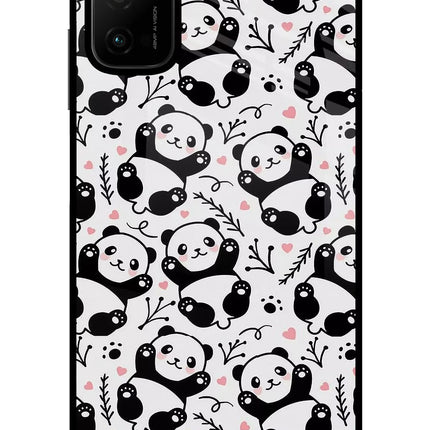Cute Panda Poco M3 Pro 5G Glass Case