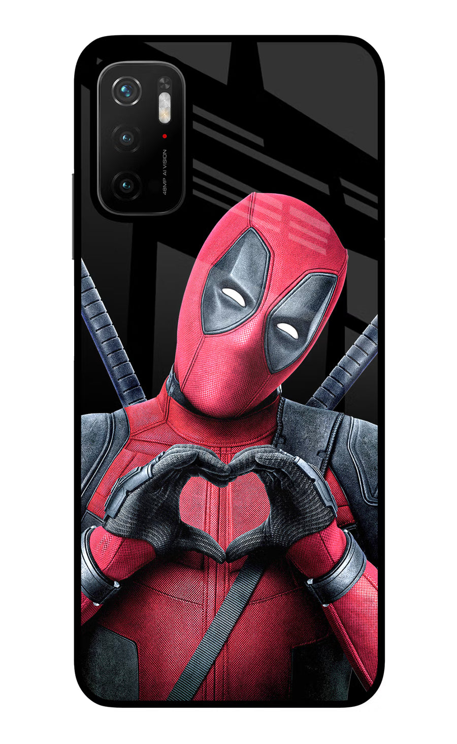 Deadpool Poco M3 Pro 5G Back Cover, Glass case