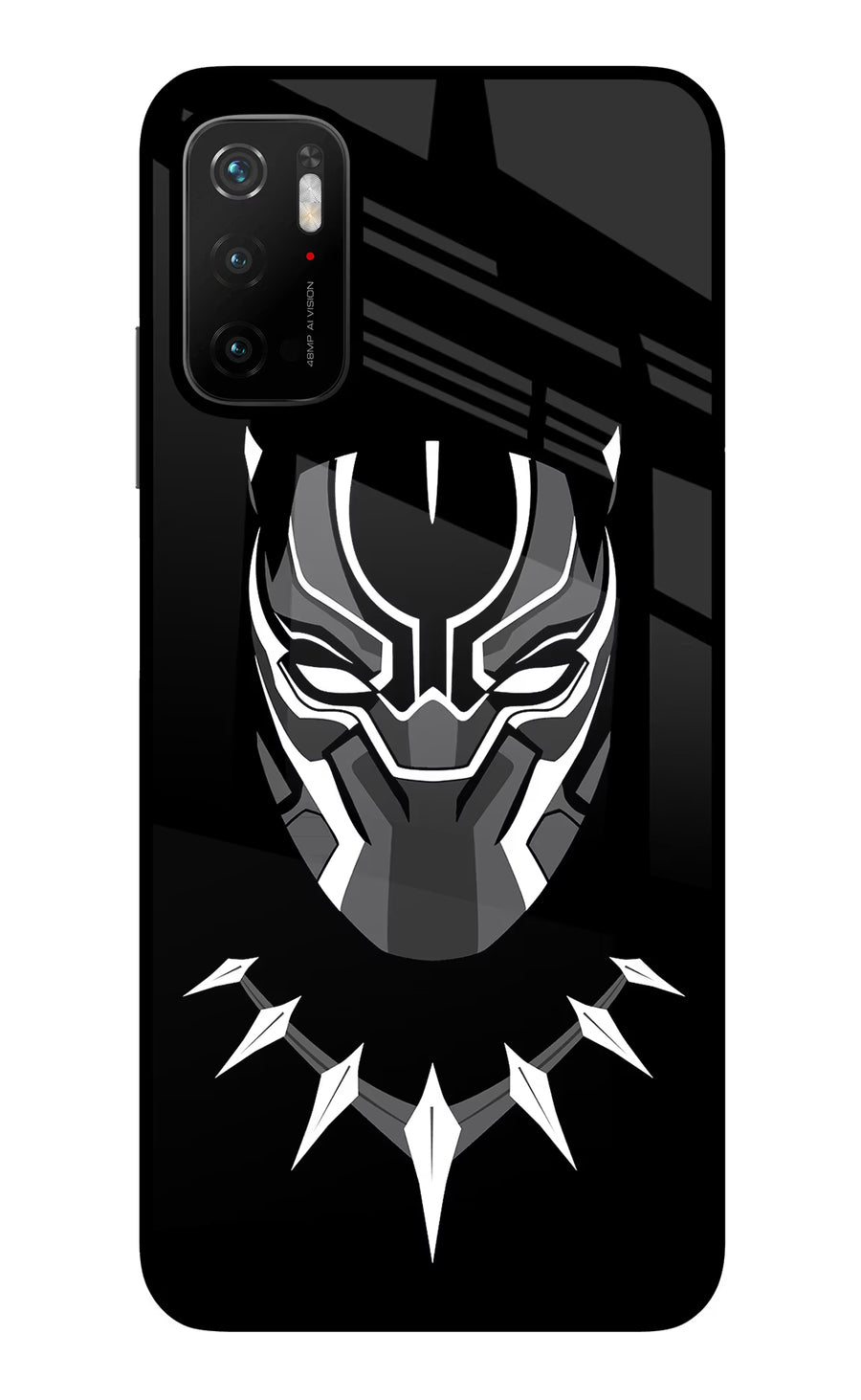Black Panther Poco M3 Pro 5G Back Cover, Glass case