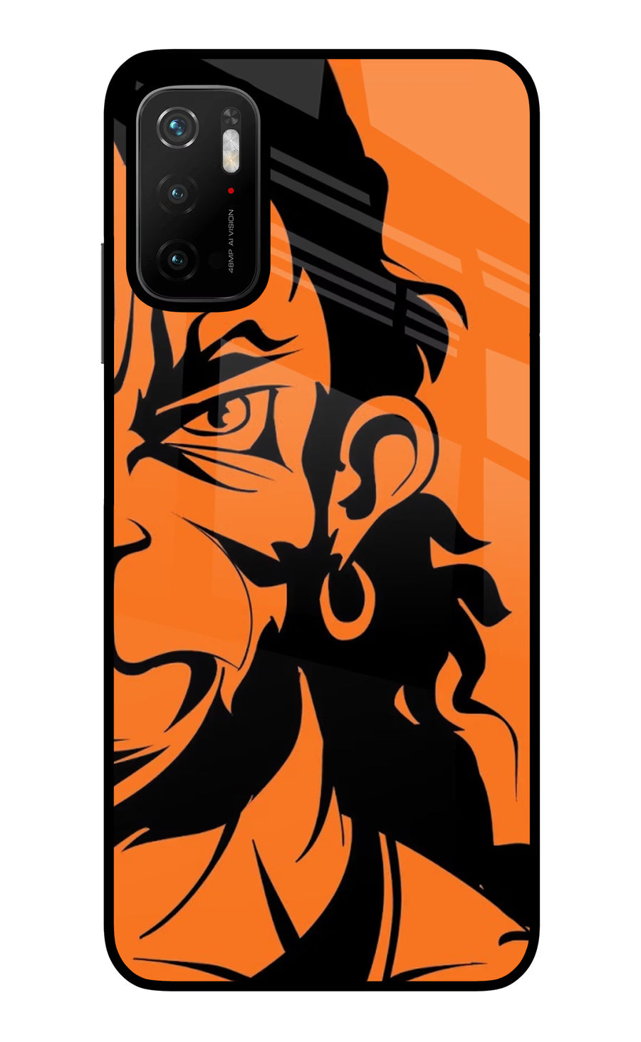 Hanuman Poco M3 Pro 5G Back Cover, Glass case