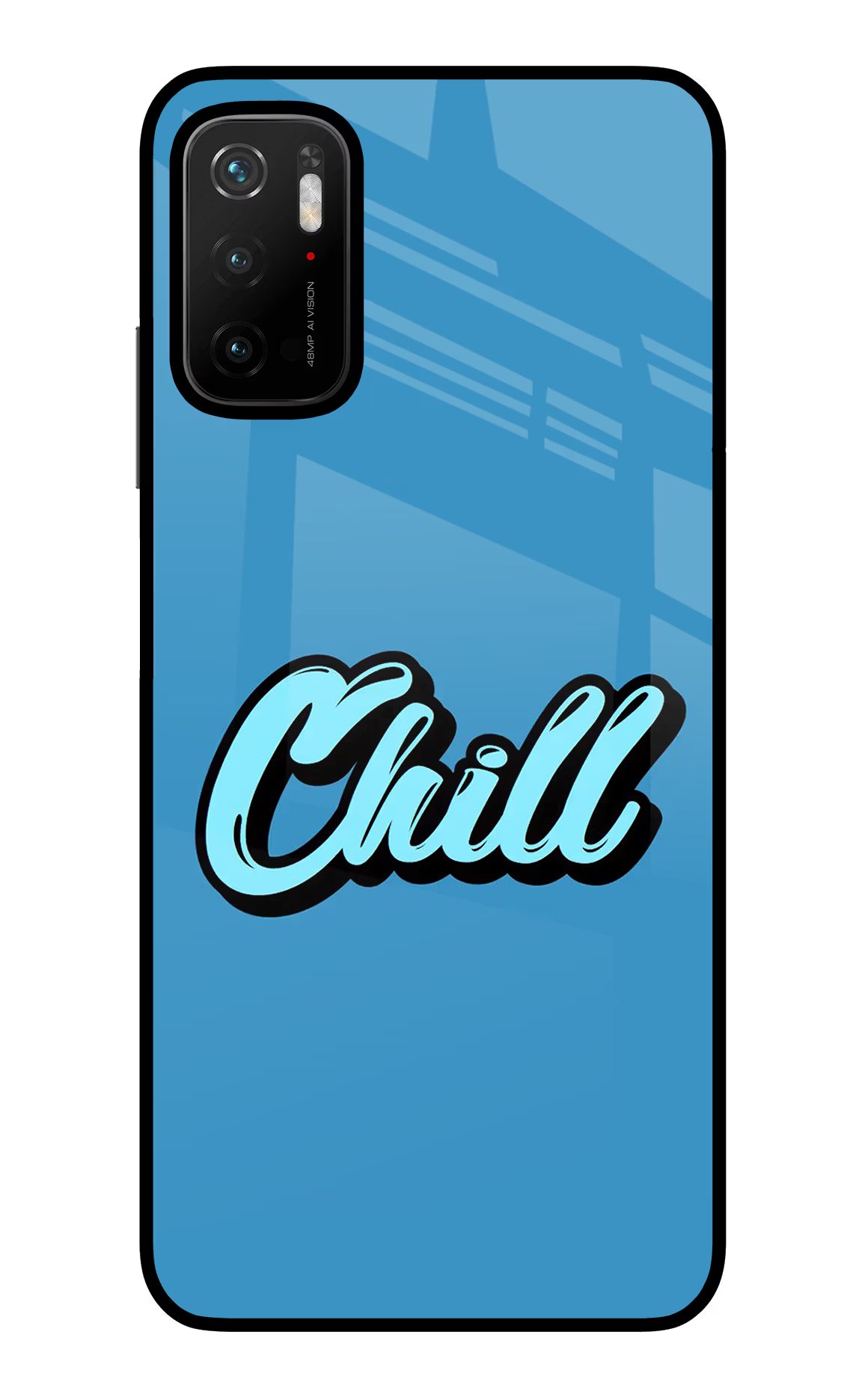 Chill Poco M3 Pro 5G Glass Case Back Cover by Casekaro