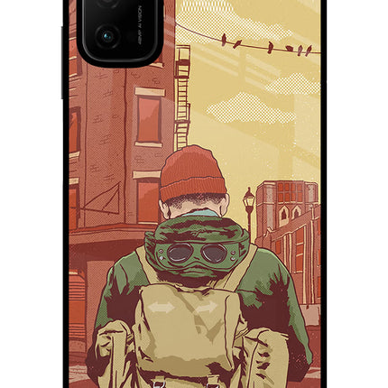 Adventurous Poco M3 Pro 5G Glass Case Back Cover by Casekaro