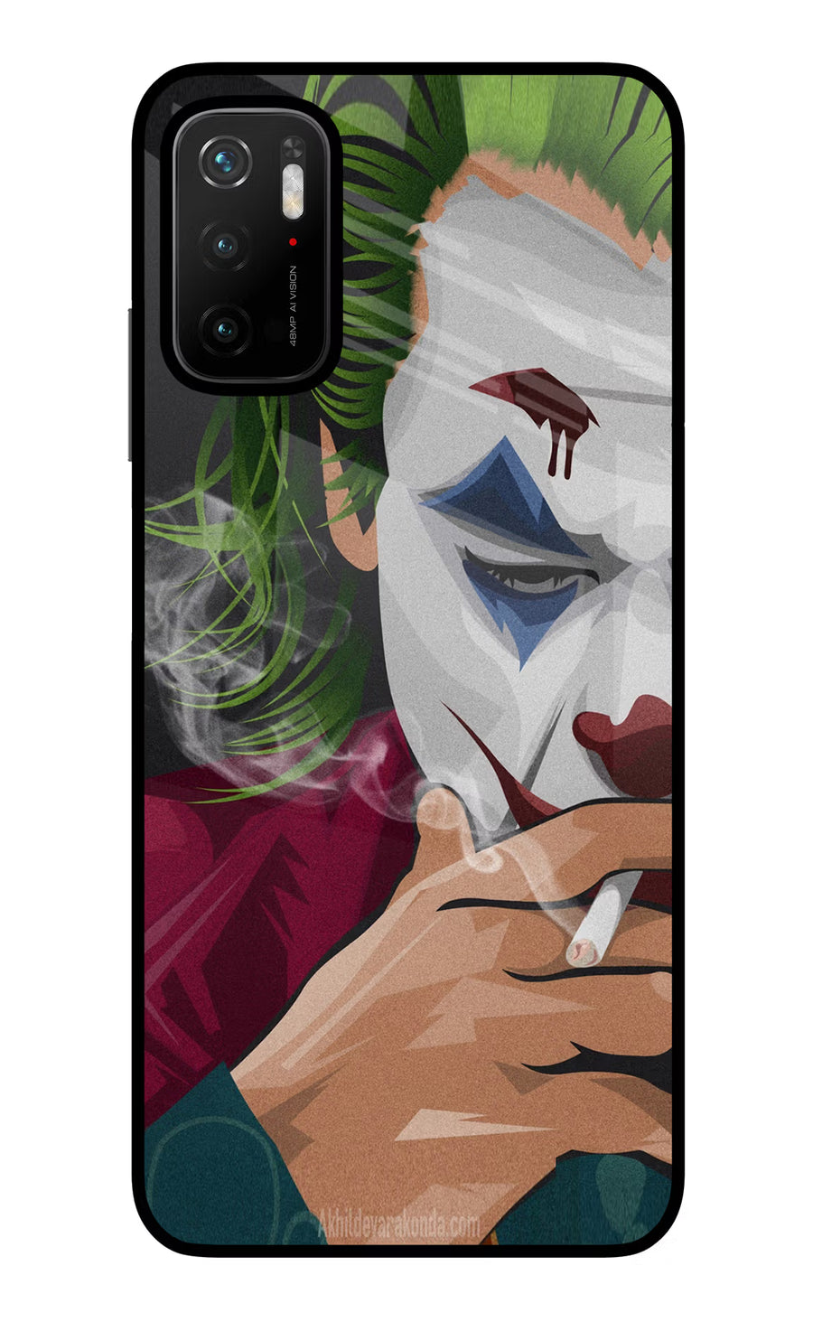 Joker Smoking Poco M3 Pro 5G Back Cover, Glass case