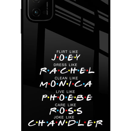 FRIENDS Character Poco M3 Pro 5G Glass Case