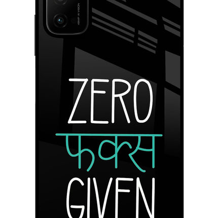 Zero Fucks Given Poco M3 Pro 5G Glass Case
