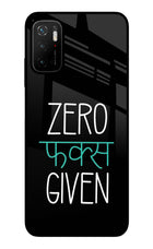 Zero Fucks Given Poco M3 Pro 5G Glass Case