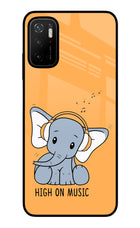 High On Music Poco M3 Pro 5G Glass Case