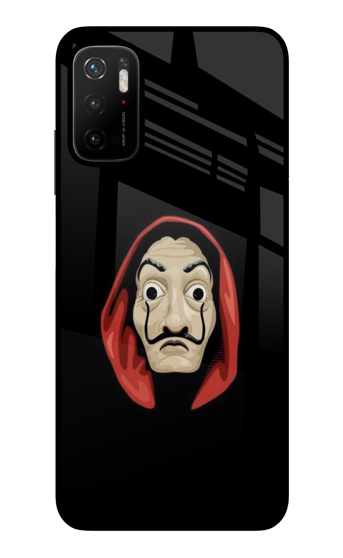 Money Heist Poco M3 Pro 5G Glass Case