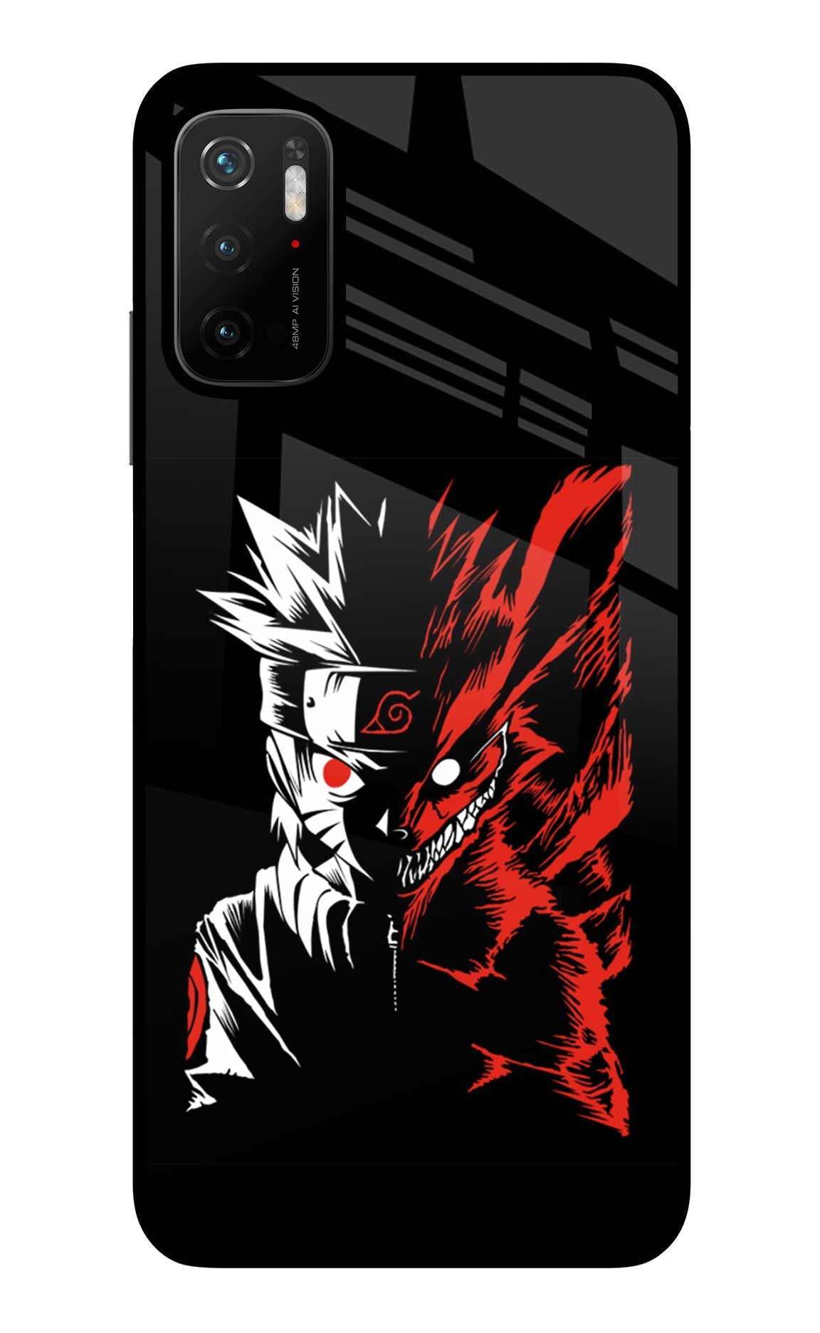 Naruto Two Face Poco M3 Pro 5G Glass Case